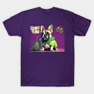 Mardi Gras Frenchie T-Shirt